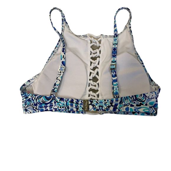 NWOT Lilly Pulitzer Call My Shell Phone Adderlay Halter Bikini Top, Size 4 - Picture 4 of 5